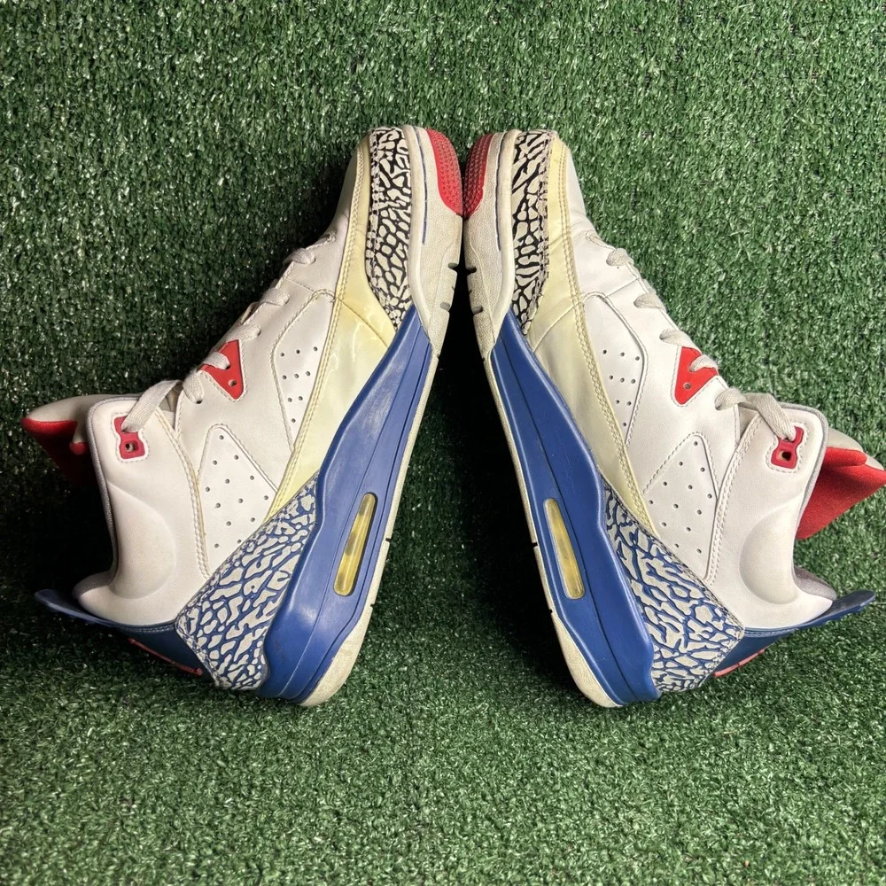 Jordan Son of Mars Low True Blue‎ Elephant Print Basketball Shoes White Mens 10